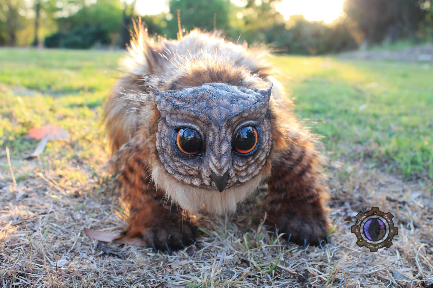 PRE-ORDER! Handmade Poseable Owlbear Cub Art Doll