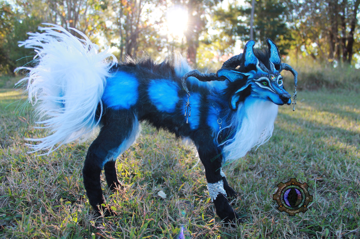 Andromeda the Moondust Wolf OOAK Poseable Art Doll