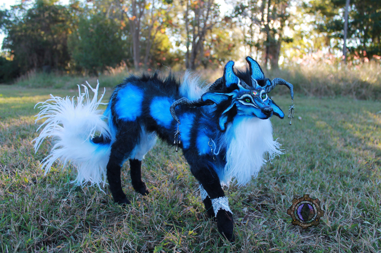 Andromeda the Moondust Wolf OOAK Poseable Art Doll