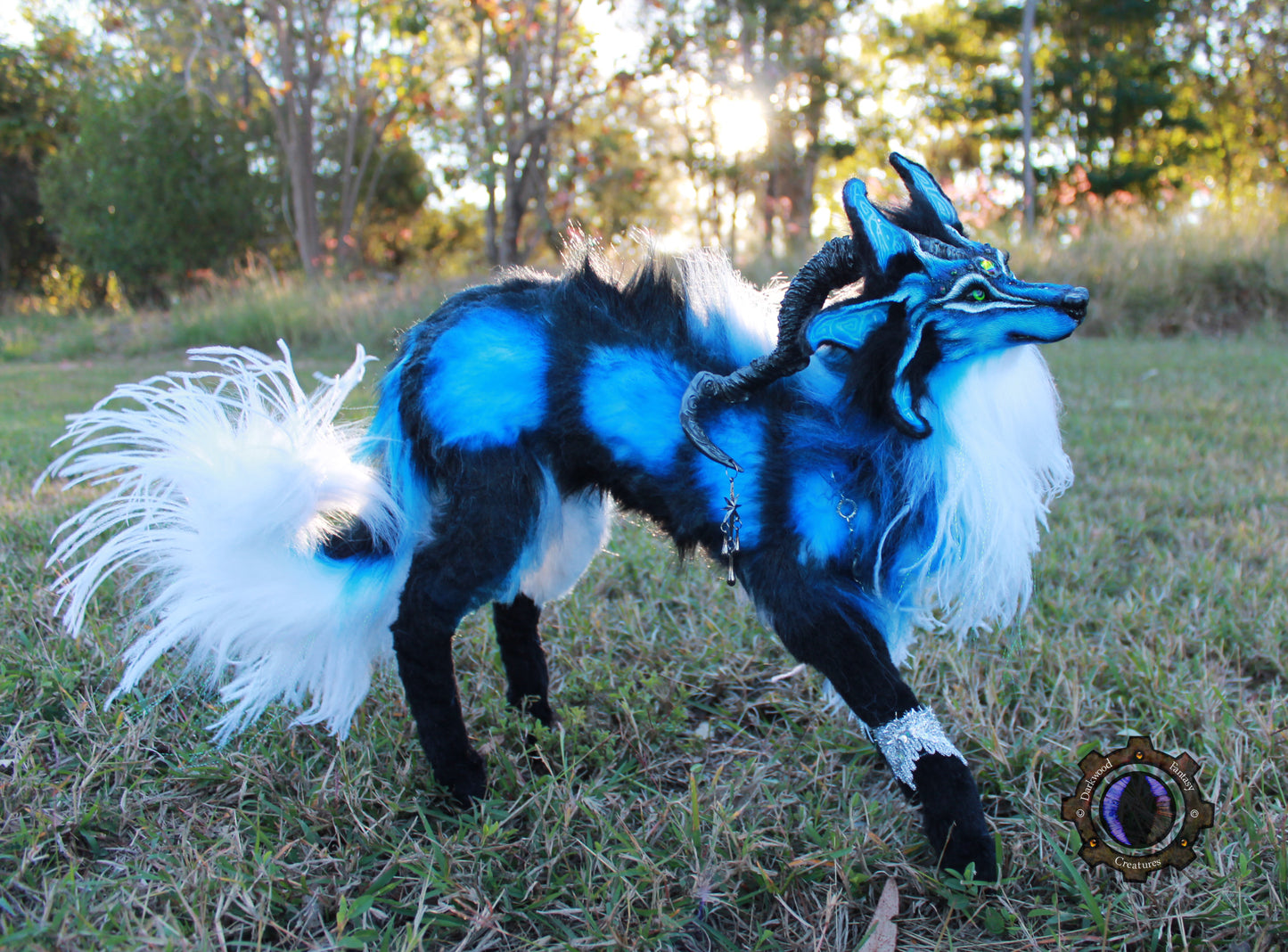 Andromeda the Moondust Wolf OOAK Poseable Art Doll