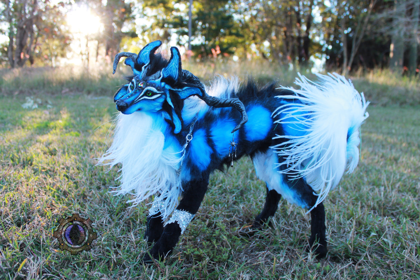 Andromeda the Moondust Wolf OOAK Poseable Art Doll