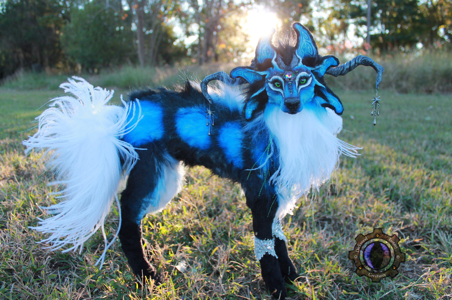 Andromeda the Moondust Wolf OOAK Poseable Art Doll