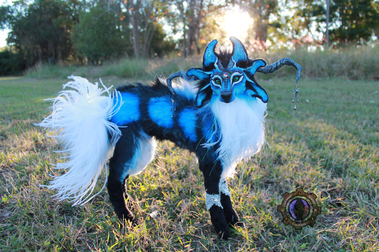 Andromeda the Moondust Wolf OOAK Poseable Art Doll