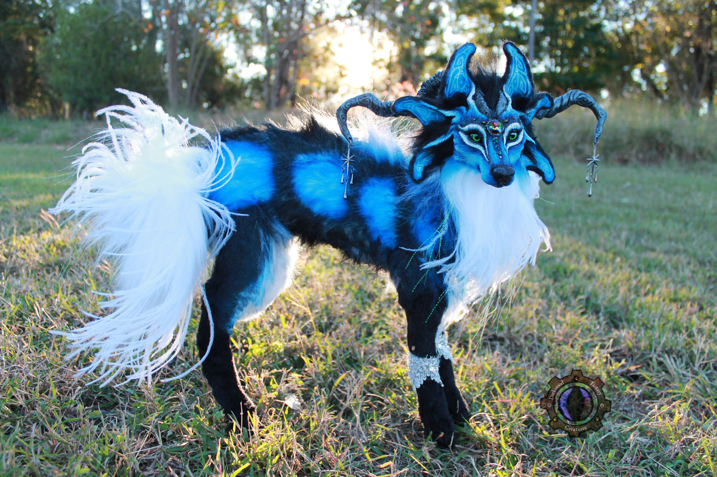 Andromeda the Moondust Wolf OOAK Poseable Art Doll