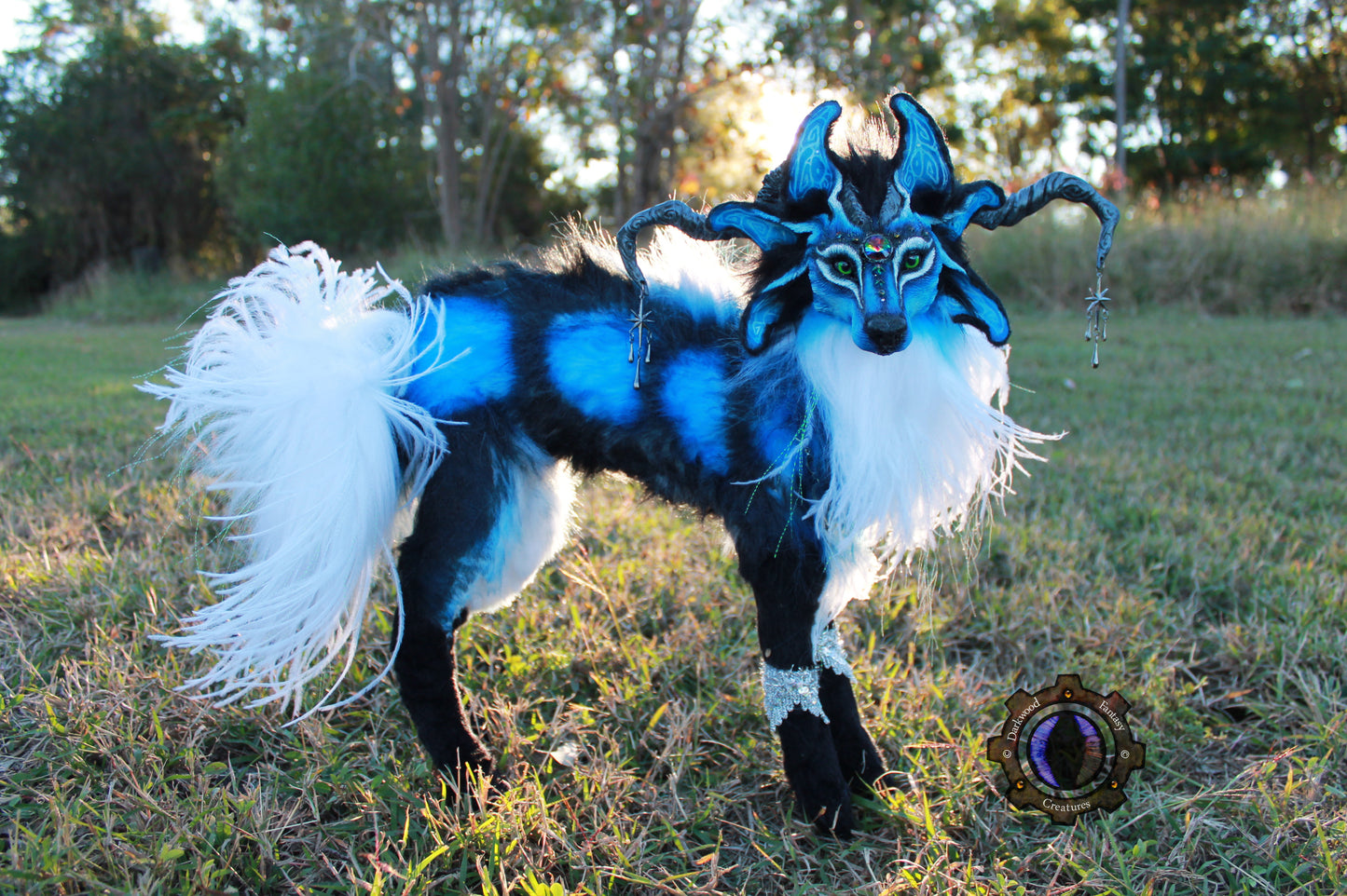 Andromeda the Moondust Wolf OOAK Poseable Art Doll