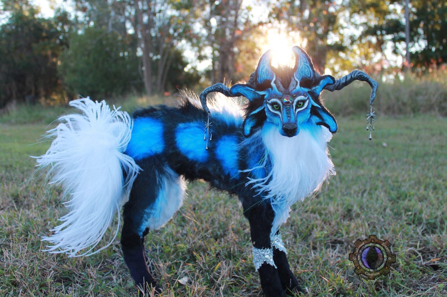 Andromeda the Moondust Wolf OOAK Poseable Art Doll