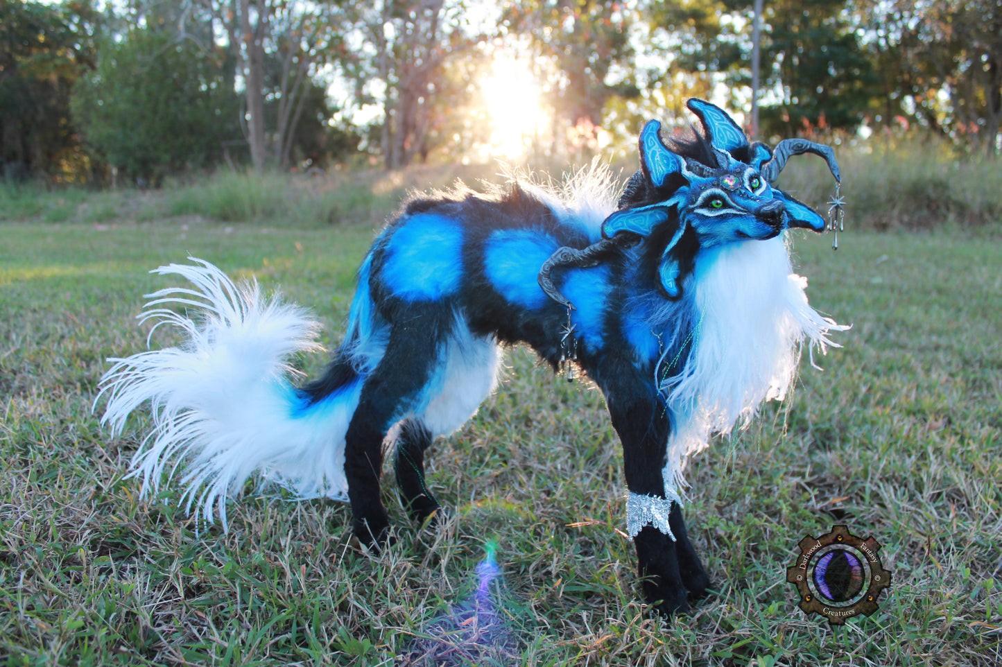 Andromeda the Moondust Wolf OOAK Poseable Art Doll