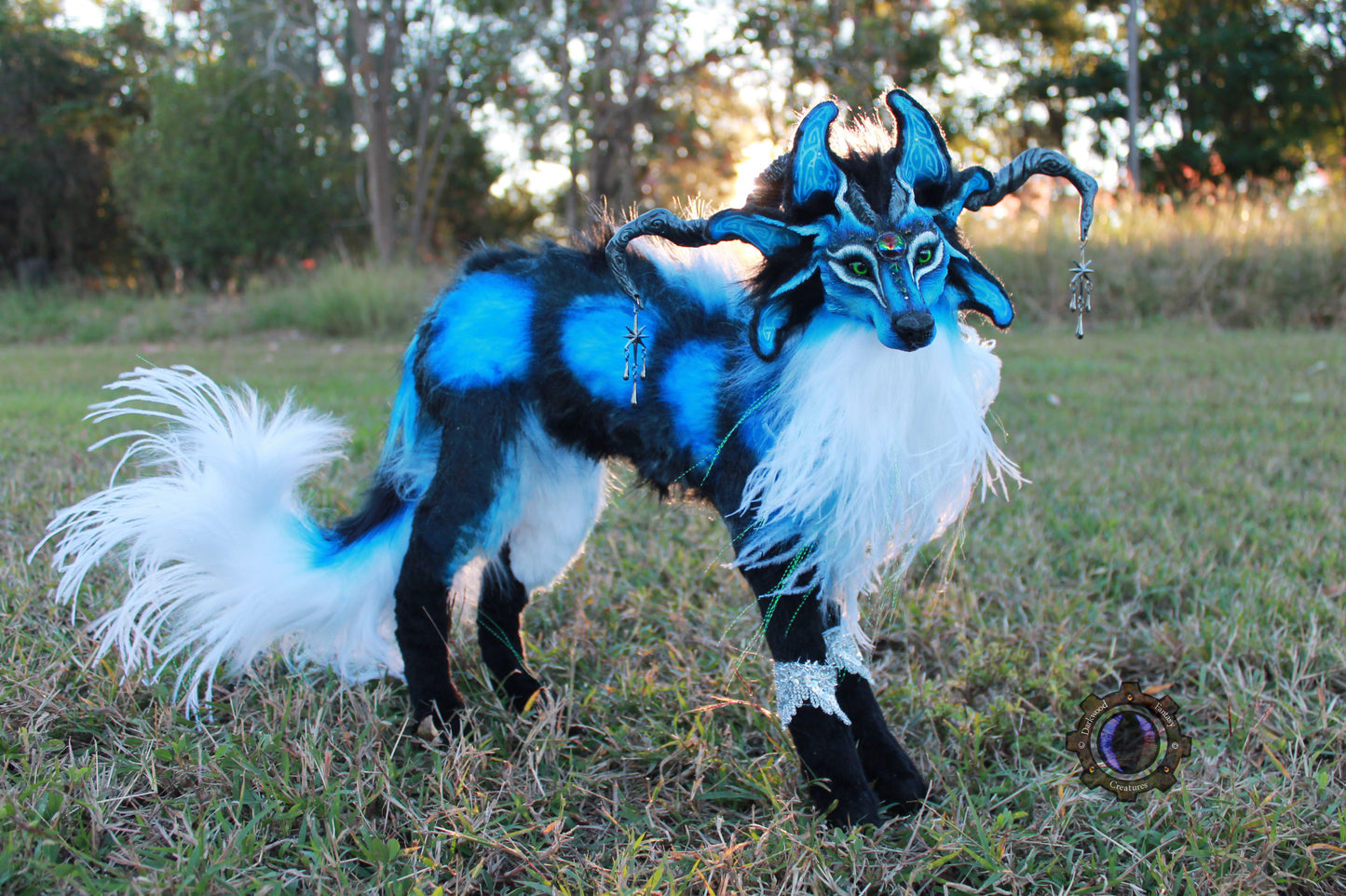 Andromeda the Moondust Wolf OOAK Poseable Art Doll