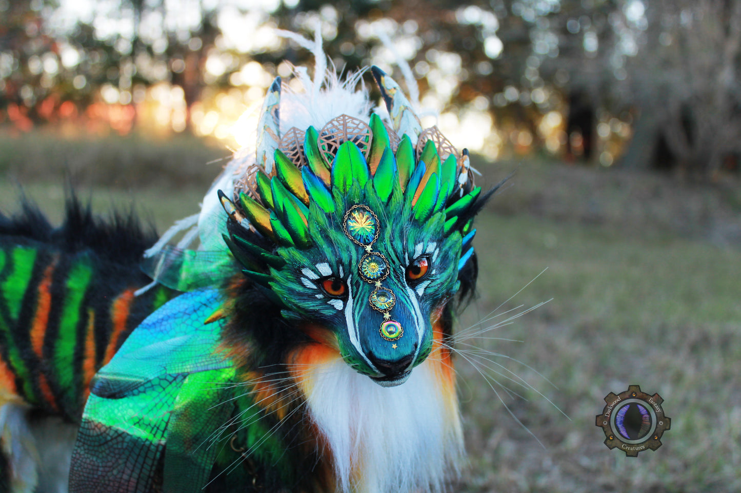 Luxorin the Beetle Tiger OOAK Poseable Art Doll