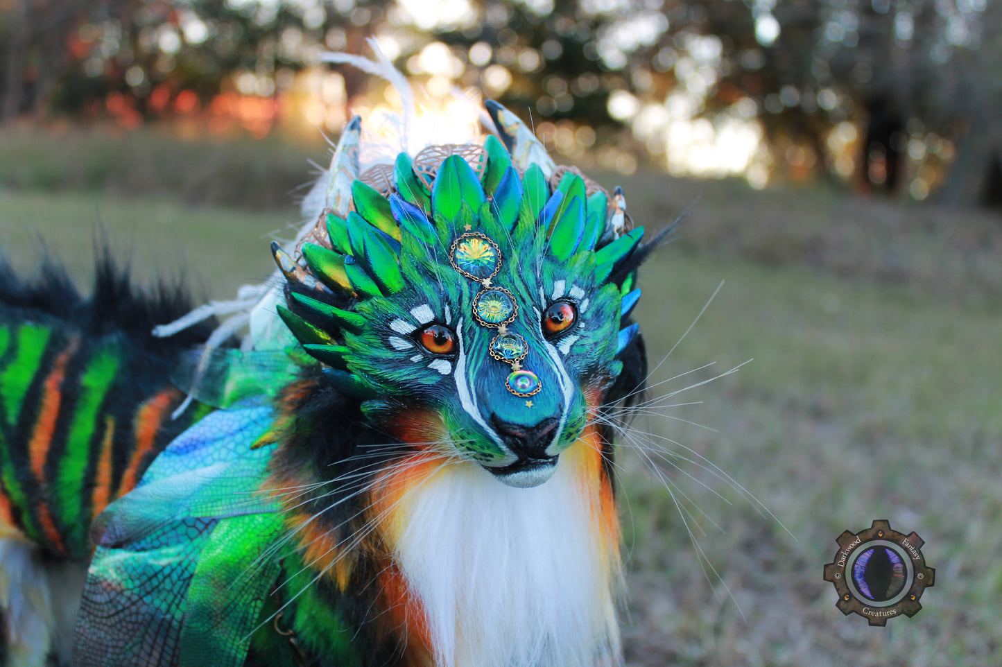 Luxorin the Beetle Tiger OOAK Poseable Art Doll