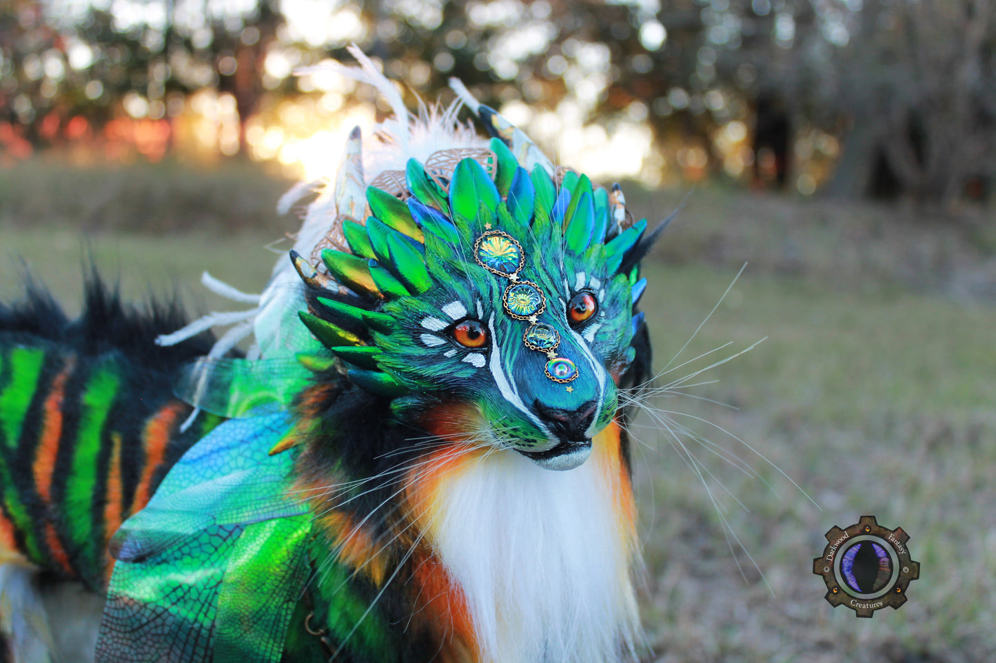 Luxorin the Beetle Tiger OOAK Poseable Art Doll