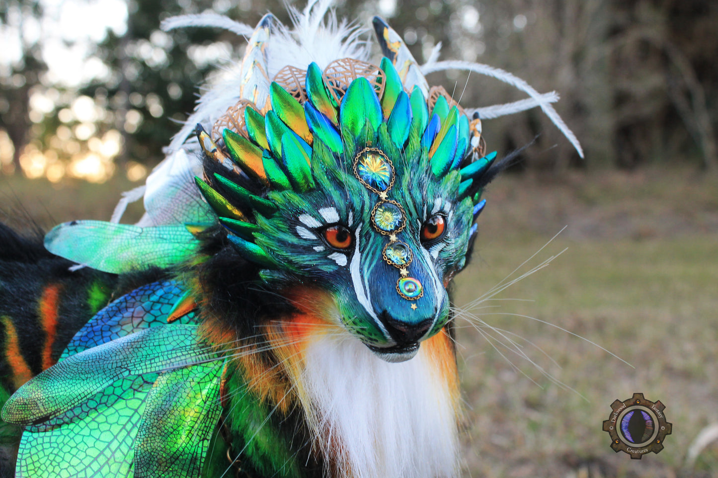 Luxorin the Beetle Tiger OOAK Poseable Art Doll