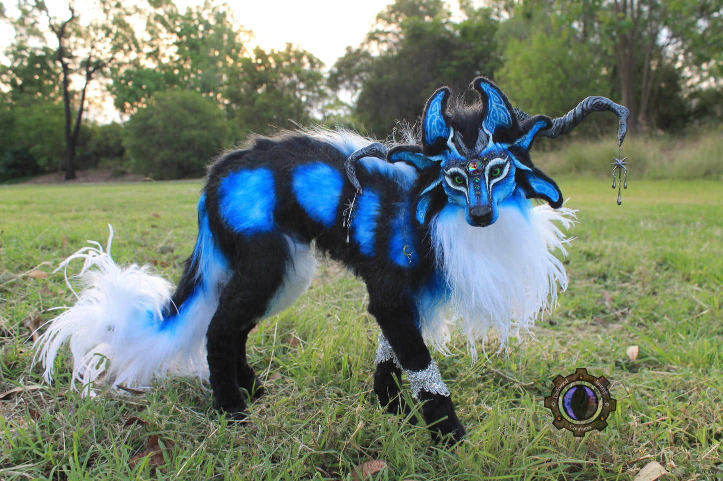 Andromeda the Moondust Wolf OOAK Poseable Art Doll