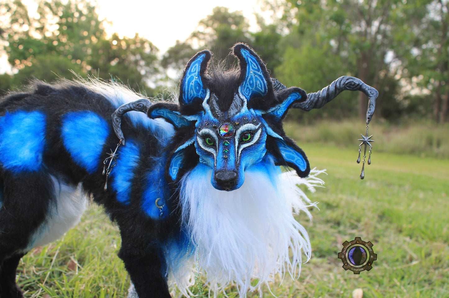 Andromeda the Moondust Wolf OOAK Poseable Art Doll