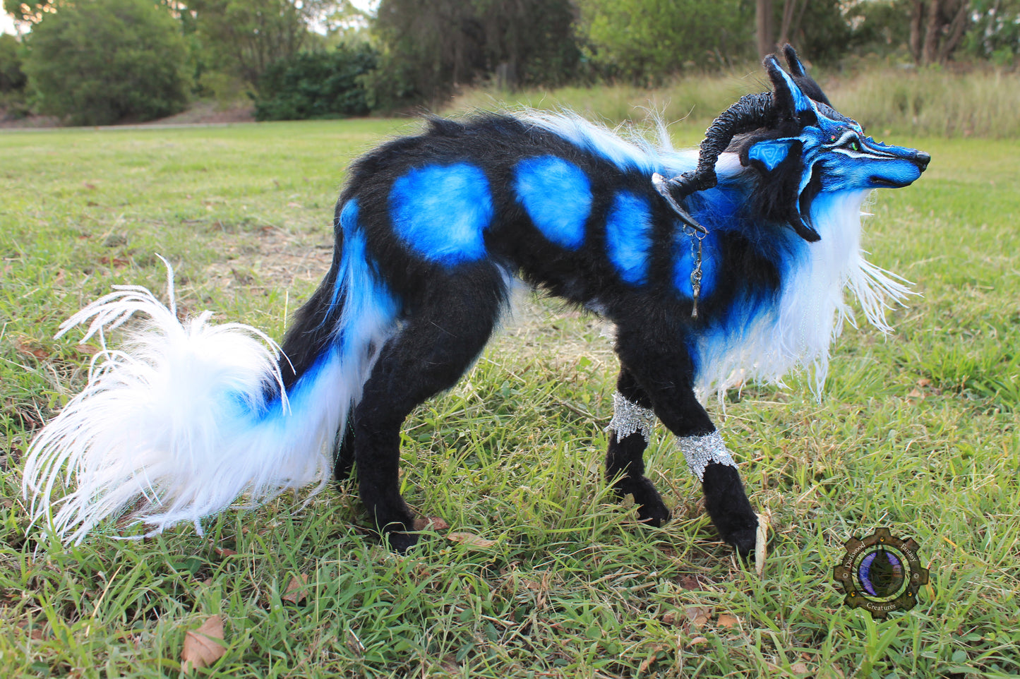 Andromeda the Moondust Wolf OOAK Poseable Art Doll