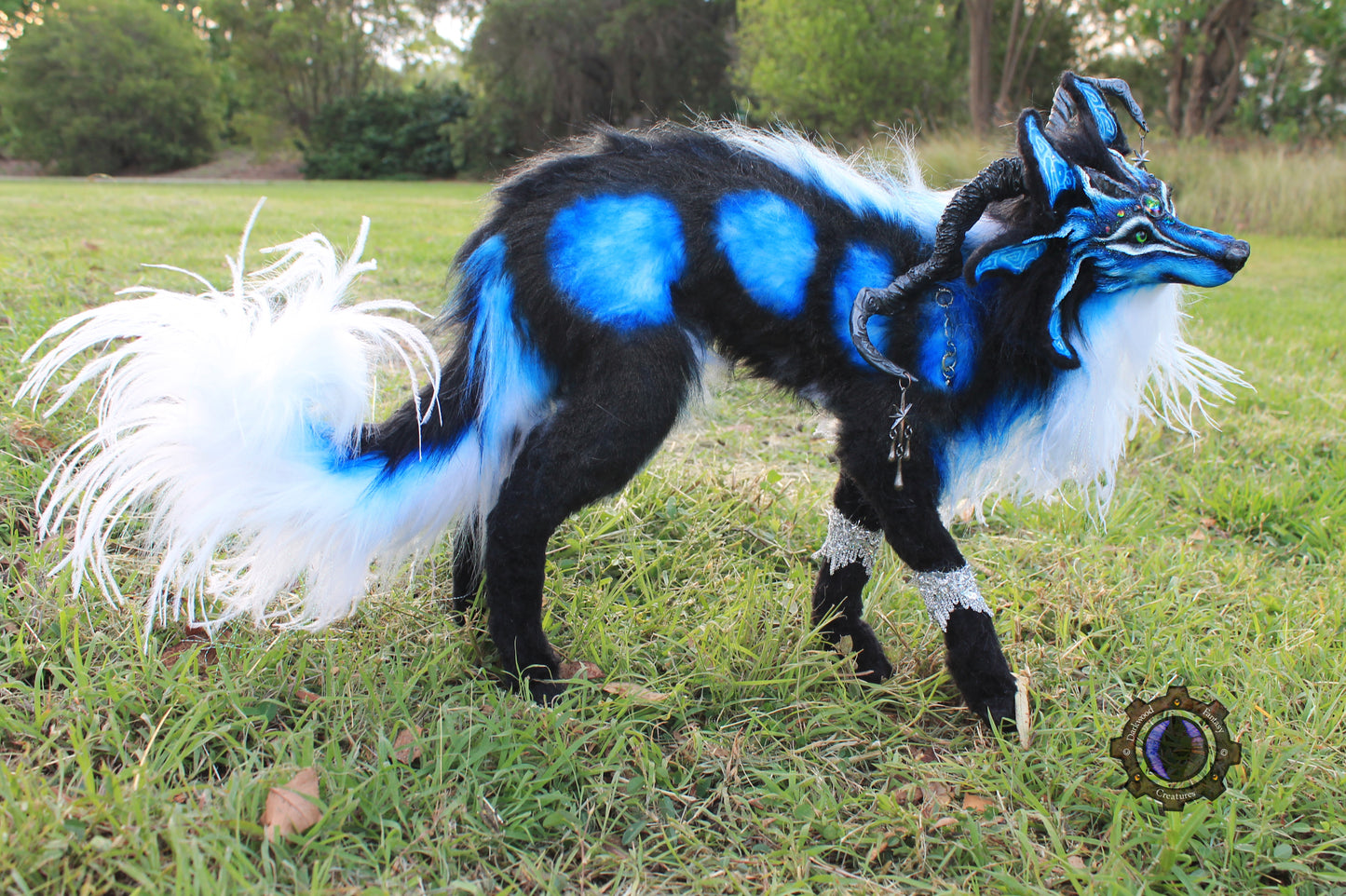 Andromeda the Moondust Wolf OOAK Poseable Art Doll