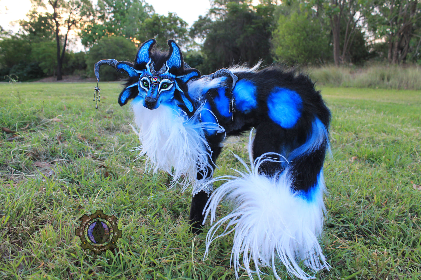 Andromeda the Moondust Wolf OOAK Poseable Art Doll